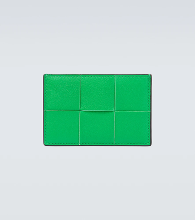 BOTTEGA VENETA INTRECCIO LEATHER CARD CASE