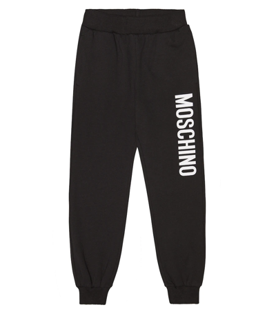 Moschino Kids' Logo-print Track Pants In Black