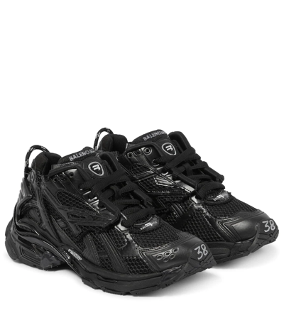 Balenciaga Monocolor Runner Sneakers In Black