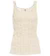 Totême Crinkled Scoop-neck Silk Tank Top In Neutral