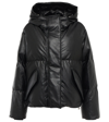 MM6 MAISON MARGIELA LOGO FAUX LEATHER PADDED JACKET