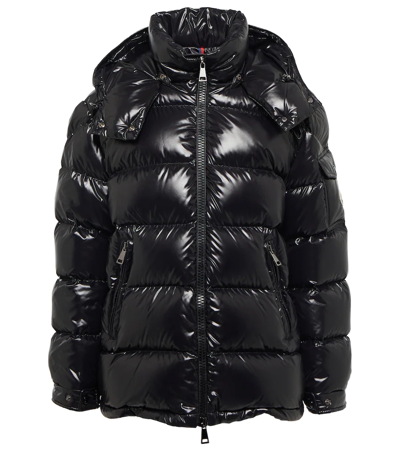 Moncler Maire Water Resistant Down Puffer Jacket In Black