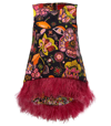 La Doublej La Scala Top (with Feathers) In Eden