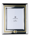 Versace Silver & Gold Photo Frame, 8" X 10" In Silver/gold