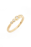Bony Levy Monaco Gradient Diamond Ring In 18k Yellow Gold