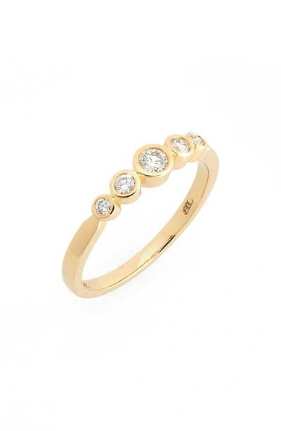 Bony Levy Monaco Gradient Diamond Ring In 18k Yellow Gold