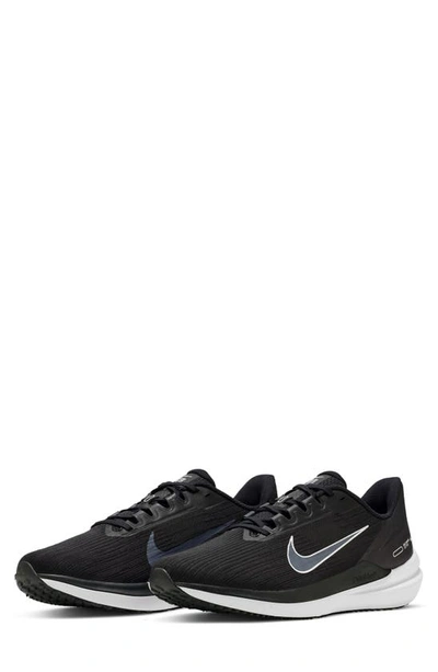 Nike Air Winflo 9 Running Shoe In Black