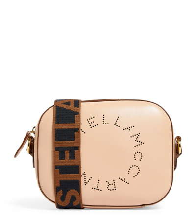 Stella Mccartney Mini Stella Logo Cross-body Bag In Blush