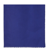 Saint Laurent Wool-blend Scarf In Blue