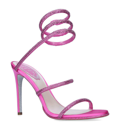 René Caovilla Cleo Sandals 105 In Pink