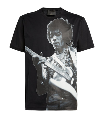 Limitato Jimmy Hendrix Printed T-shirt In Black
