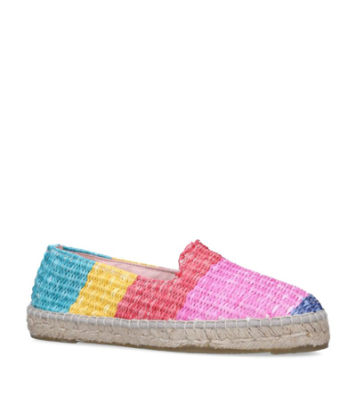 Manebi Yucatan Raffia-jute Slip-on Espadrilles In Multi-coloured