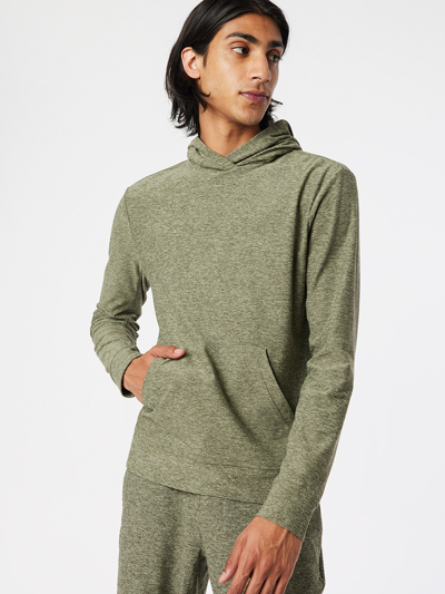 Outdoor Voices All Day Stretch-jersey Hoodie In Tea Tree