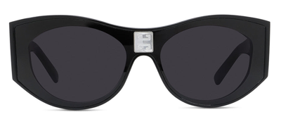 Givenchy 4gem Gv 40014i 01a Wrap Sunglasses In Grey