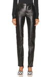 BOTTEGA VENETA STRETCH SHINY LEATHER PANTS