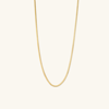 Mejuri Jenna Lyons Herringbone Chain Necklace In Vermeil