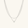 Shop Mejuri Layered Opal Necklace In Silver