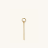 Mejuri Single Bar Hoop Charm In Yellow