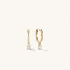 Mejuri Round Topaz Hoops In Vermeil
