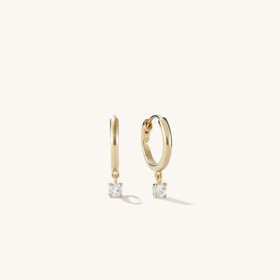 Mejuri Round Topaz Hoops In Vermeil