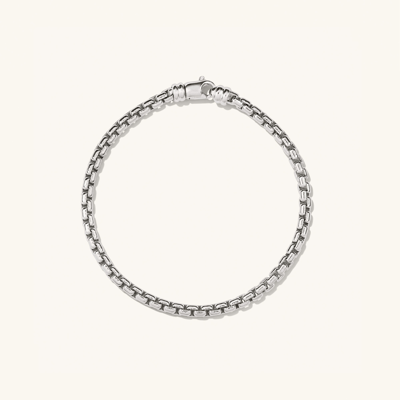 Mejuri Round Box Chain Bracelet Silver