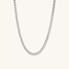 Mejuri Curb Chain Necklace 18 Inches Silver In Silver