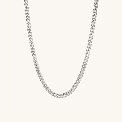 Mejuri Curb Chain Necklace 18 Inches Silver