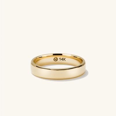 Mejuri 4mm Smooth Band In Gold