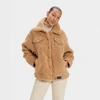 Ugg Frankie Sherpa Trucker Jacket Camel In Beige/beige