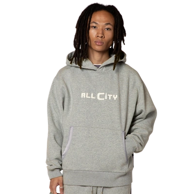 All City By Just Don Mens  Hoodie In Grey/grey