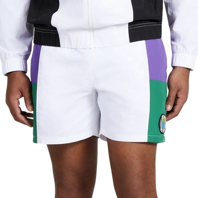 All City By Just Don Mens  Eurocup Warm-up Shorts In White/white
