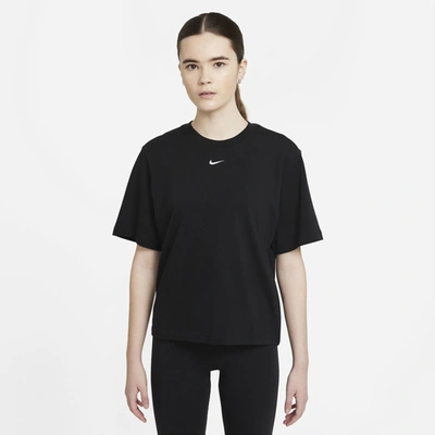 Nike Womens  Nsw Boxy T-shirt In White/black