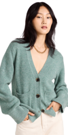 Lisa Yang Danni Cashmere Pocket Cardigan In Jade
