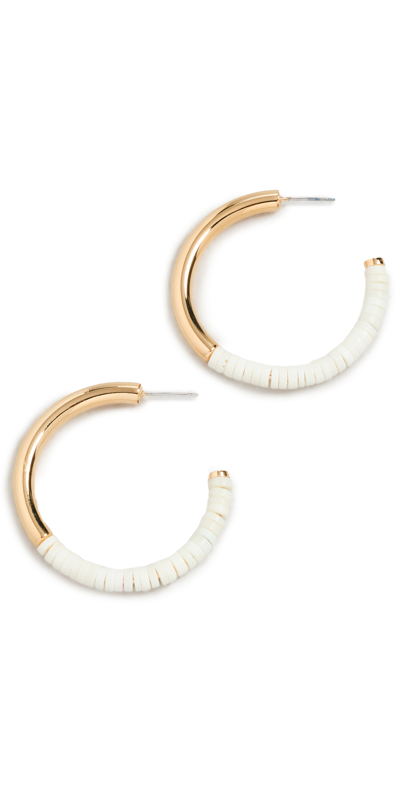 Soko Karamu Hoop Earrings In White