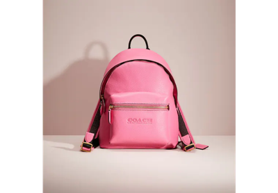 Coach Restored Charter Backpack 24 In Brass/petunia