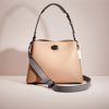 Coach Restored Willow Shoulder Bag In Colorblock In Pewter/taupe Multi