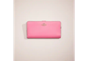 Coach Restored Skinny Wallet In Brass/confetti Pink