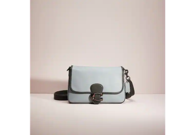 Coach Restored Soft Tabby Shoulder Bag In Colorblock In Pewter/sage Multi