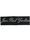 JEAN PAUL GAULTIER HAIR BAND WITH STRASS WOMAN BLACK IN POLYAMIDE