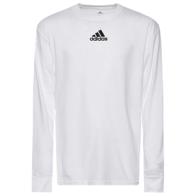 Adidas Originals Kids' Boys Adidas Team Amplifier Long Sleeve T-shirt In White