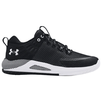Under Armour Womens  Hovr Block City In Black/white/metallic Silver