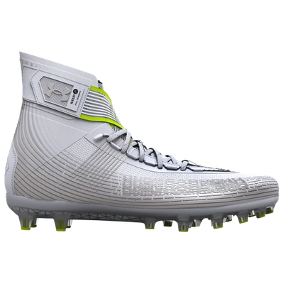 Under Armour Mens  Highlight Mc Football Cleat In White/metallic Silver