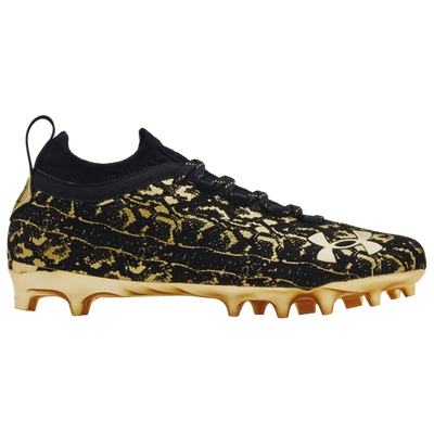Gold under armour football cleats best sale