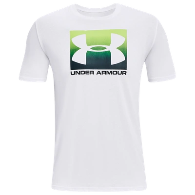 Under Armour Mens  Boxed Sportstyle Short Sleeve In White/black/quirky Lime