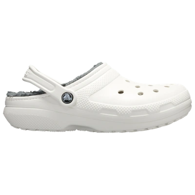 Crocs Womens  Classic Lined Clog In White/gray