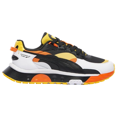 Puma Mens Wild Rider In White/orange/yellow | ModeSens