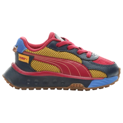 Puma Kids' Boys Wild Rider In Black/yellow | ModeSens