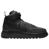 Nike Black Air Force 1 Boot Sneakers In Black/black/grey