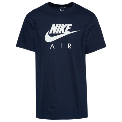 Nike Mens  Air Futura T-shirt In Navy/white