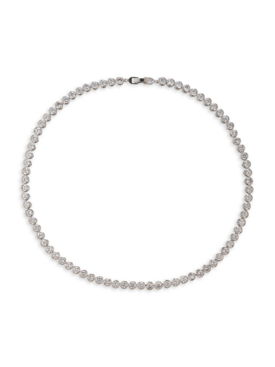 Eye Candy La Women's Luxe Everly Rhodium Plated & Cubic Zirconia Tennis Necklace In Brass